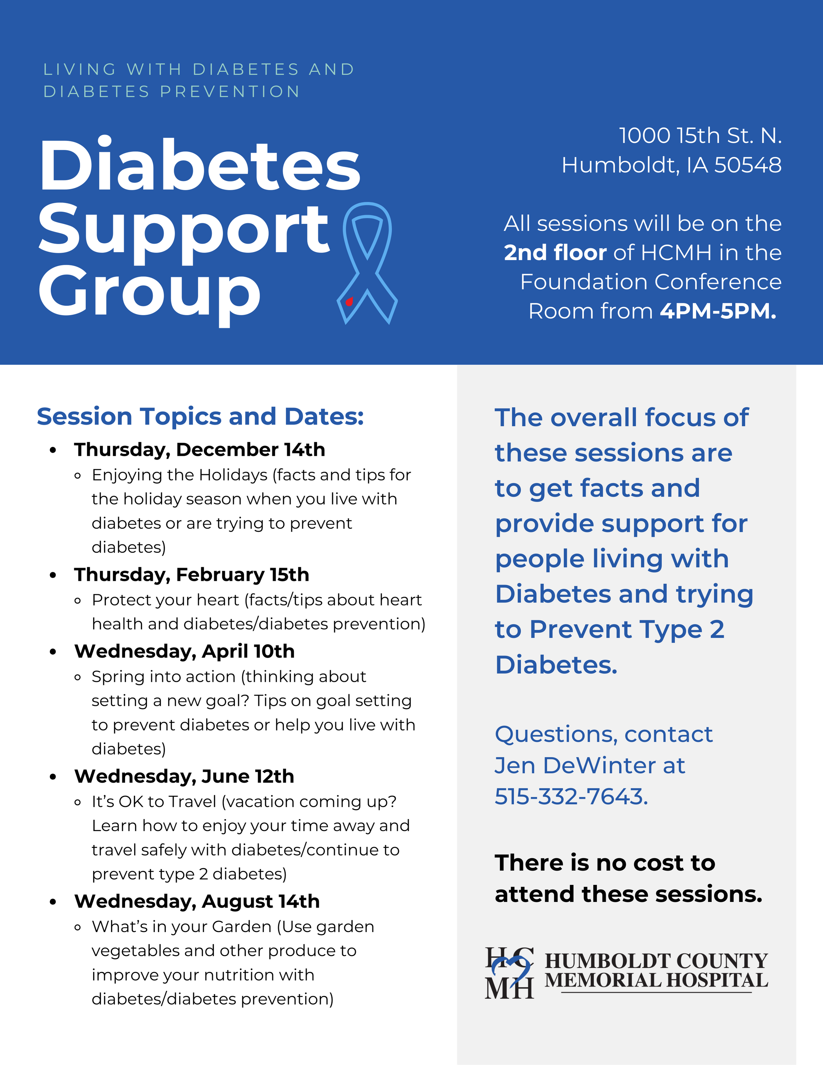 Diabetes Education & Services   Humboldt County Memorial Hospital